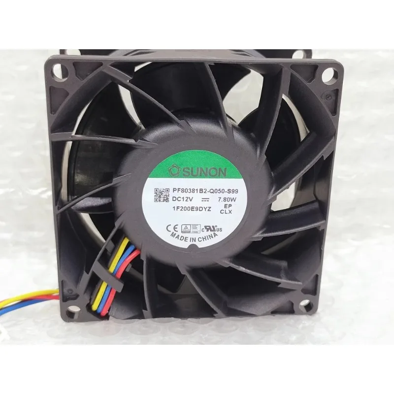 

New Fan for SUNON PF80381B2-Q050-S99 8038 12V 7.80W PWM Cooling Fan 80*80*38mm