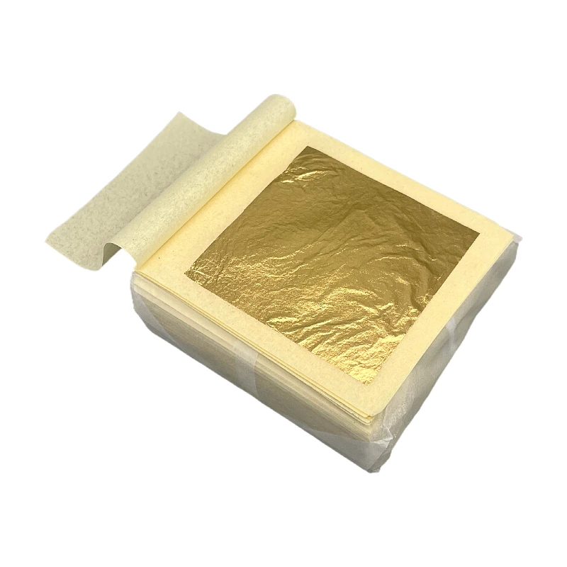 100pcs Edible Gold Leaf Sheets 24K 100% Pure Cake Decoration 