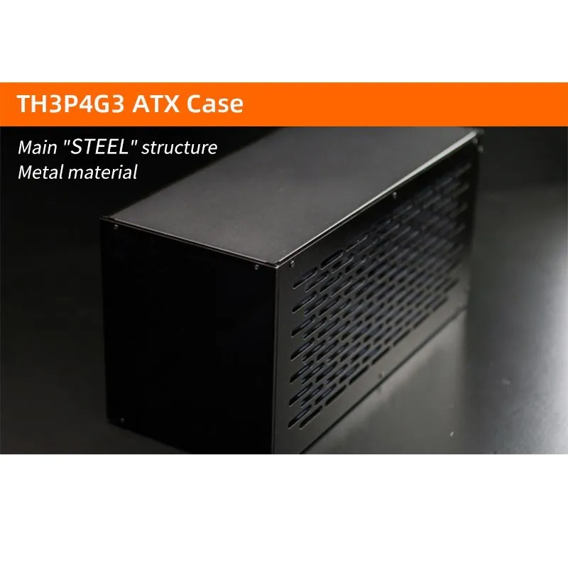 Estojo para Th3p4g3 Thunderbolt-compatível com Gpu Doca Quadro de Metal Mais Acrílico Placa Lateral Compatível para Atx Sfx Flex 1u Fonte de Alimentação - Imagem 4