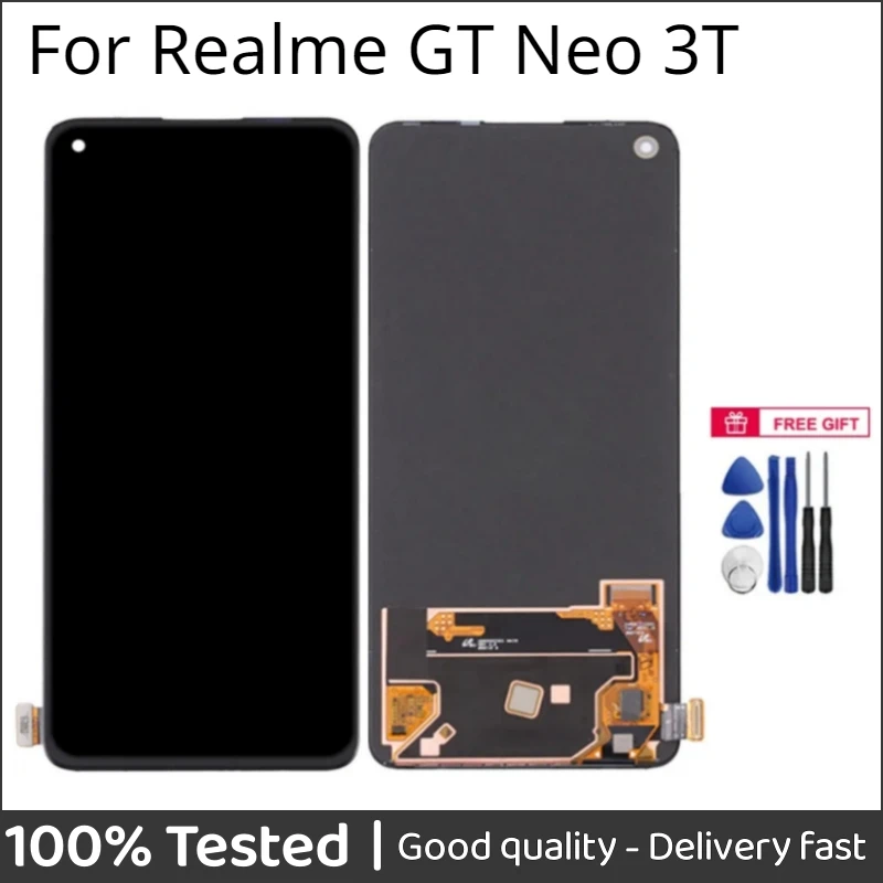 

6.62" AMOLED & TFT lcd For Realme GT Neo 3T RMX3372 LCD Display Screen Touch Panel Digitizer For GT Neo3T RMX3371 LCD