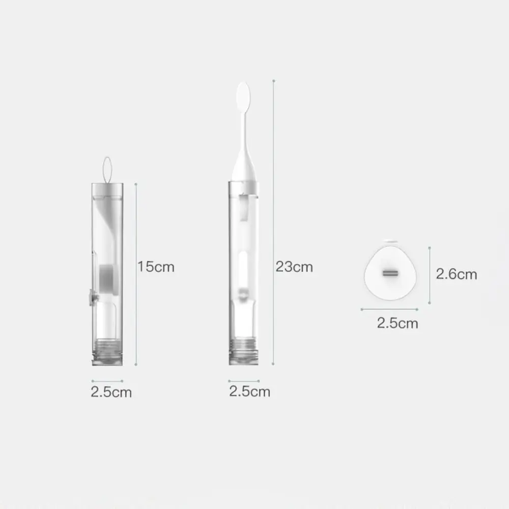 3-IN-1 여행용 칫솔 세트 접이식 휴대용 치약 디스펜서 통합형 미니 치약 튜브 보관함