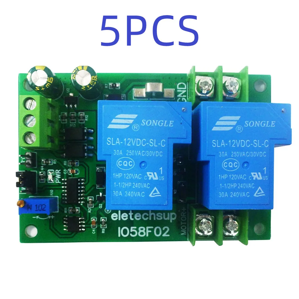Protetor do Curto-circuito Controlador Avançado e Reverso Sobrecarga do Motor Escovado Sobrecarga do Motor 10a 20a 30a dc 12v 24v 5x