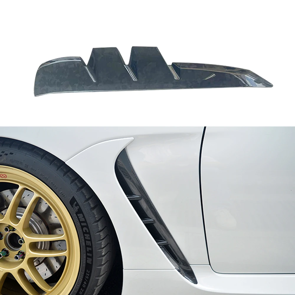 

Forged Carbon Car Front Side Fender Fin Splitter For Toyota GR86 For Subaru BRZ 2021+ Front Bumper Air Vent Cover