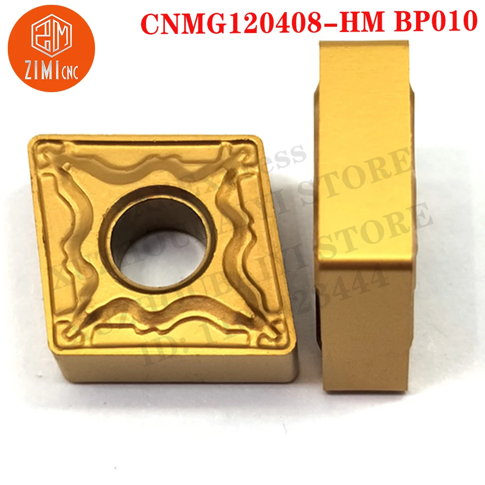 

CNMG120408-HM BP010 Токарный инструмент CNMG Твердосплавная вставка CNMG Лезвие инструмента для токарного станка Токарный станок с ЧПУ механическая карбидная вставка