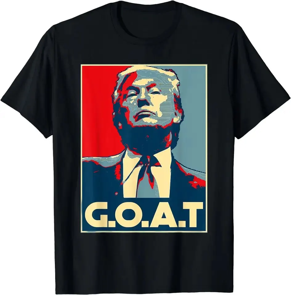 2024 Donald Trump President America  Casual USA Leisure O-neck Style Print Loose Camisetas T-shirt Hip Hop Street T-shirts 01336 4