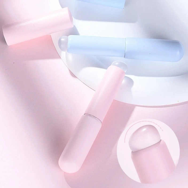 CNKESS Reusable Lip Brushes Multifunction Round Head Silicone Lipstick Brush Applicator Elastic Lip Gloss Makeup Brushes Woman 3