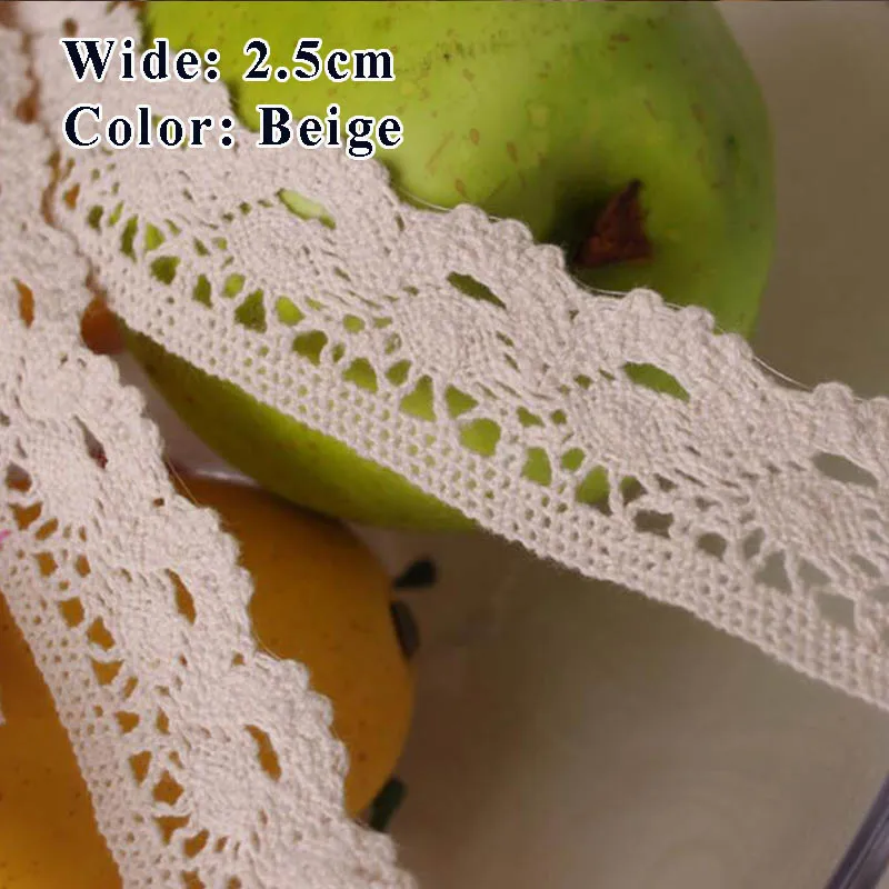 1 cm 1,5 cm 2,5 cm 4 cm 8 cm Bekleidung Nähen Stoff DIY Weiß Beige Trim Gehäkelte Baumwolle Spitze Stoff Band Handgemachte Accessoire Handwerk – Detail 10