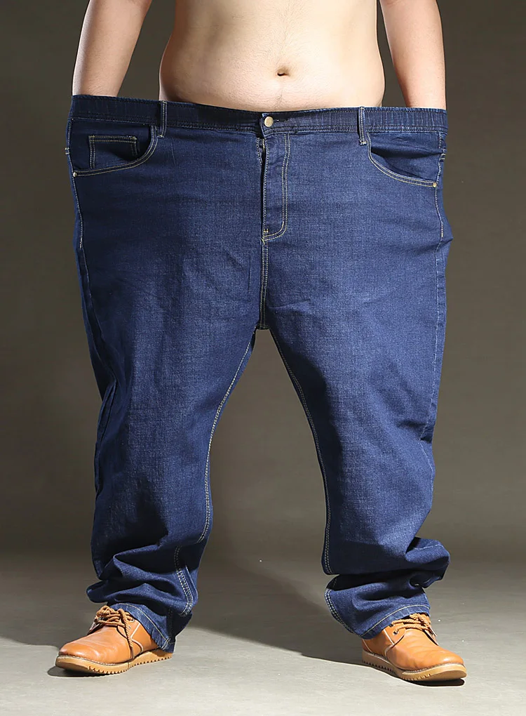 Plus Size men jeans 200KG Large size 14XL 11XL 12XL 15XL autumn and winter pants large stretch straight 50 54 56 60 black jeans 3
