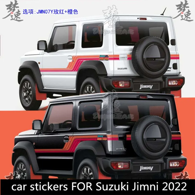 

Новые Пользовательские Автомобильные наклейки для Suzuki Jimni 2022 Внешнее украшение Выделенные спортивные Переводные аксессуары