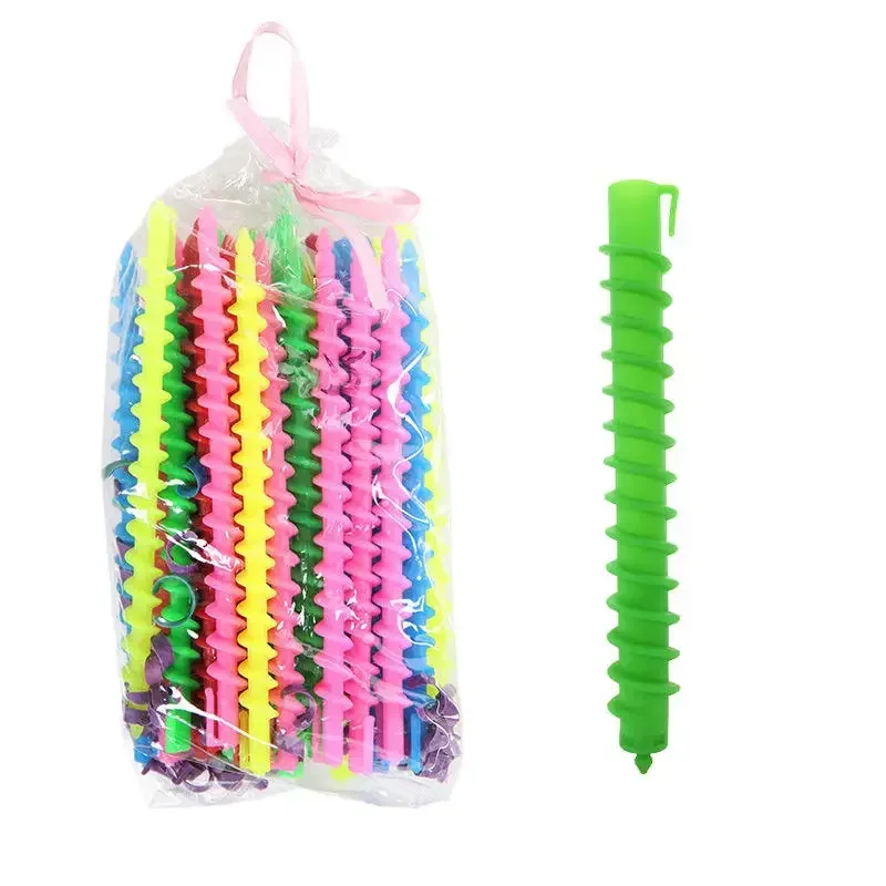 20pcs Plastic Spiral Perm Stick Women Magic Curly Hair Roller Cold Perm Bar Hair Curler Barber Professional Hairdressing Tool