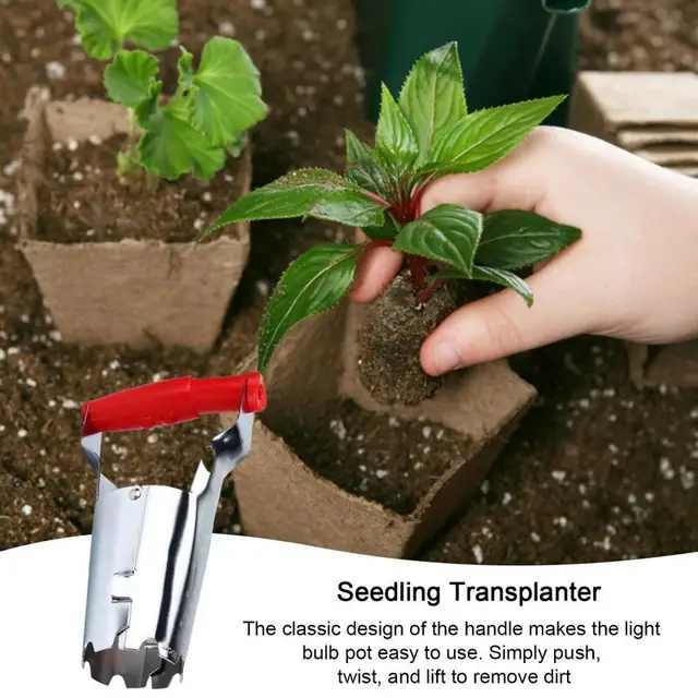 Virághagymás Ültetvényes Vasaló -Átültetési Farm Megvalósítása A Fogantyú Tulipán Izzó Transzplanterrel Tavaszi Kertészeti Eszközhöz - Image 5