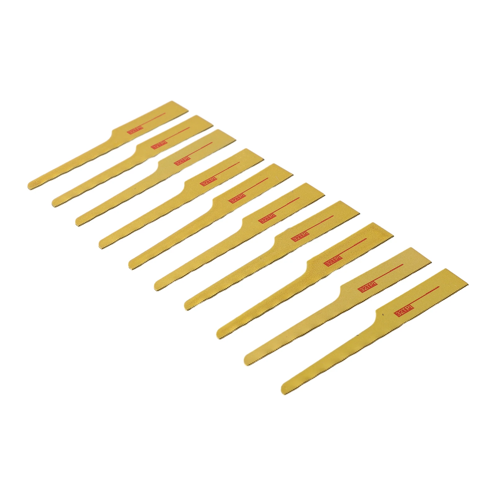 

Quality New Durable Pneumatic Saw Blade 10pcs Accessories Brand New File Saw Tool Gold For Wood Pieces Fiberglass