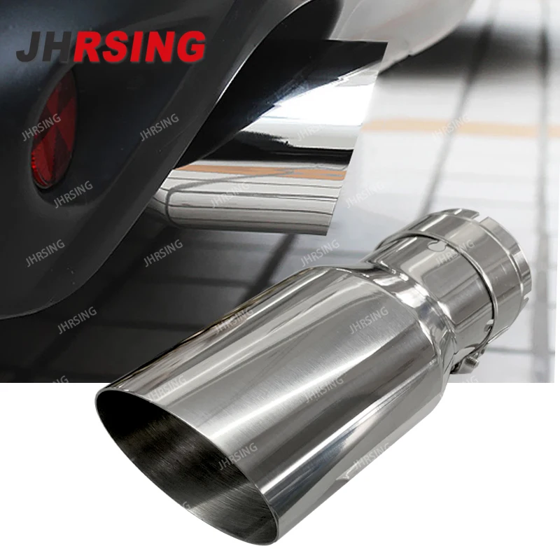Stainless steel vehicle refitting universal exhaust car muffler tail