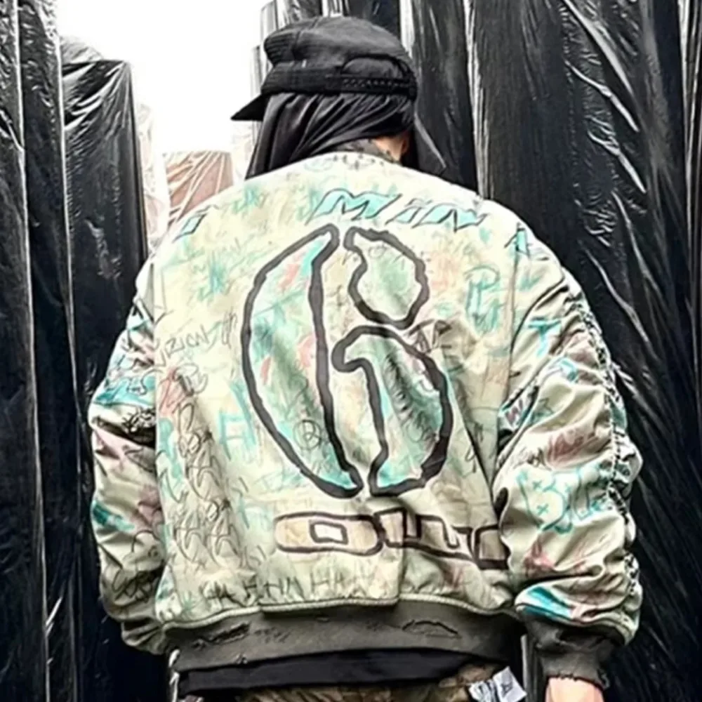 MCD MA-1 Sサイズ 【美品】 あどけな More Core Division 美品 mowalola graffiti bomber jacket L