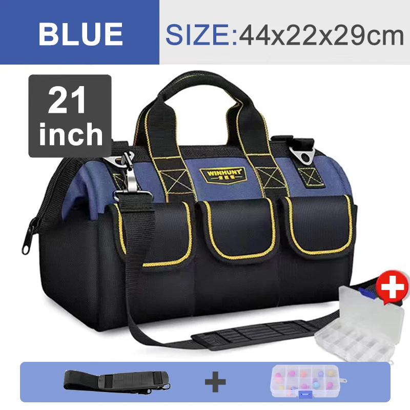 best tool chest Large Multi-Function Tool Bag Organizer Heavy Duty Tool Pouch Bag  Waterproof Anti-Fall Tool Tote Storage Bag with Multi Pockets electrician tool bag Tool Storage Items