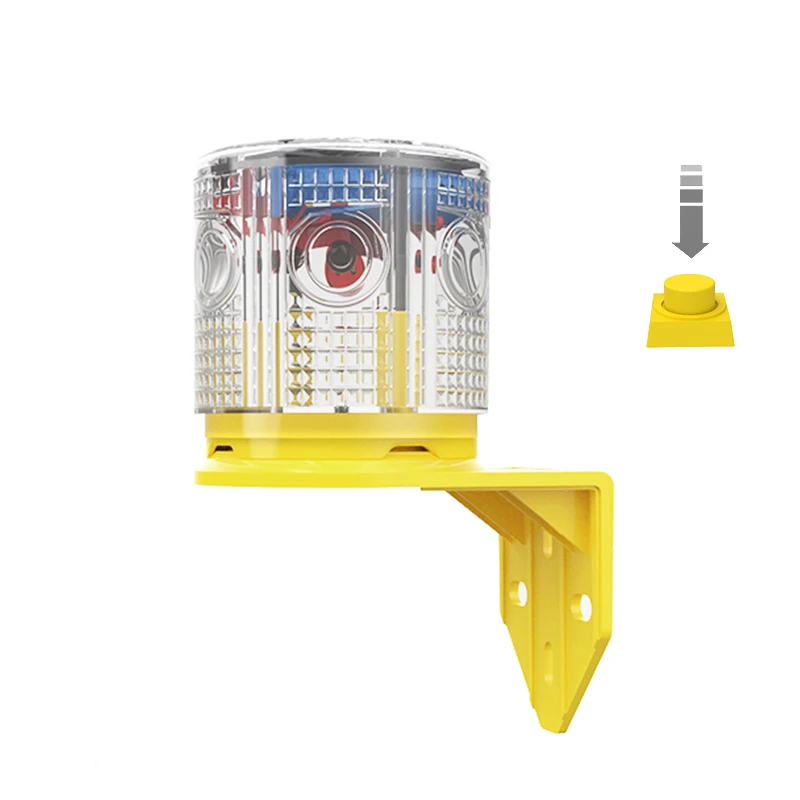 Tragbares Warndreieck Solar - LED Warnleuchte Mit Magnet Für Auto