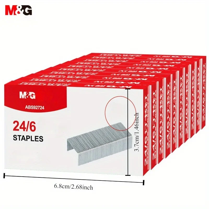 Staples for Staplers Office Document Binding M&G 10-Box 12# 1000pcs/Box