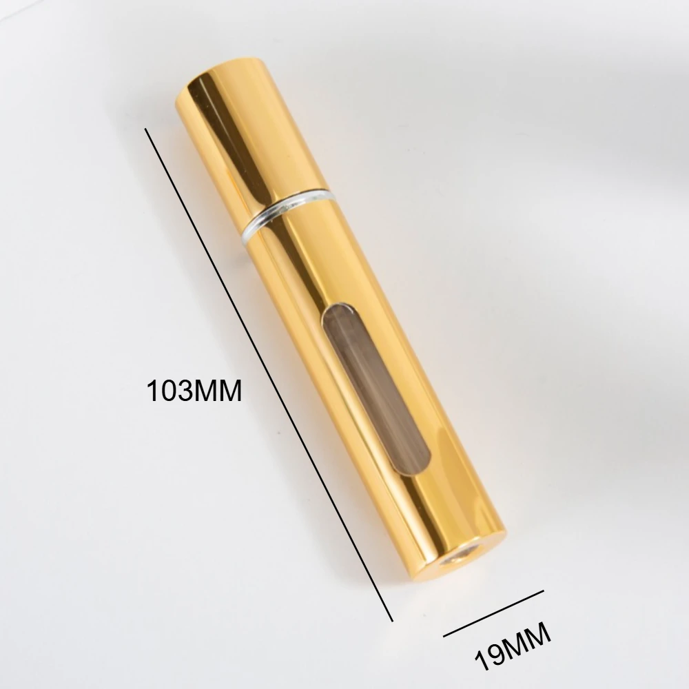 10ml Portable Refillable Aluminum Perfume Atomizer Spray Bottle