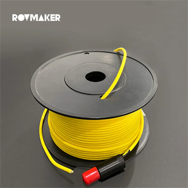 2x26AWG Openrov Zero Buoyancy Cable With 2 Core Female Watertight Connector Cord Reel Slip Ring Tray ROV Remote Operated Vehicle