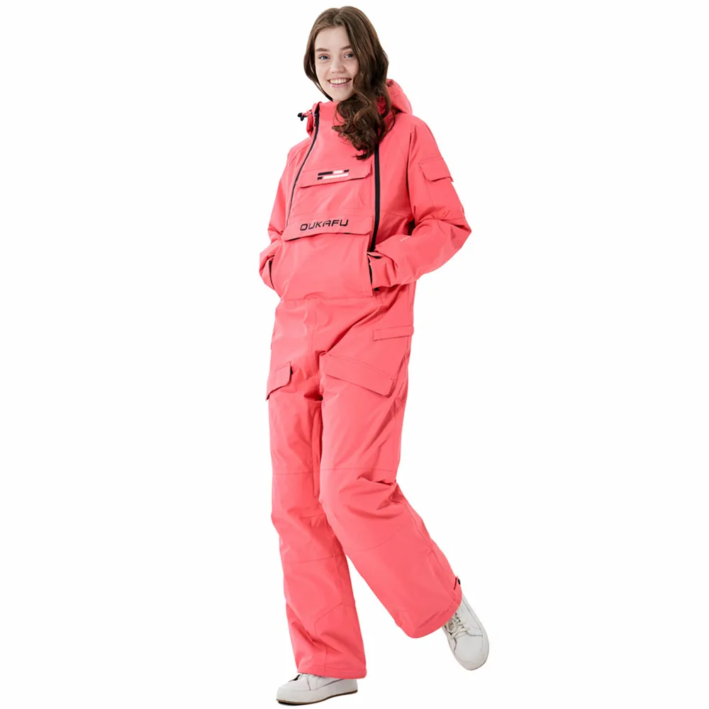 Pioneer Coveralls Snowsuit Women Ski Jumpsuit Purple Snow Suit Ski