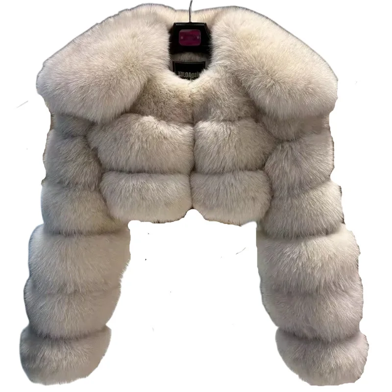 Wulend Faux Fur Coat back view