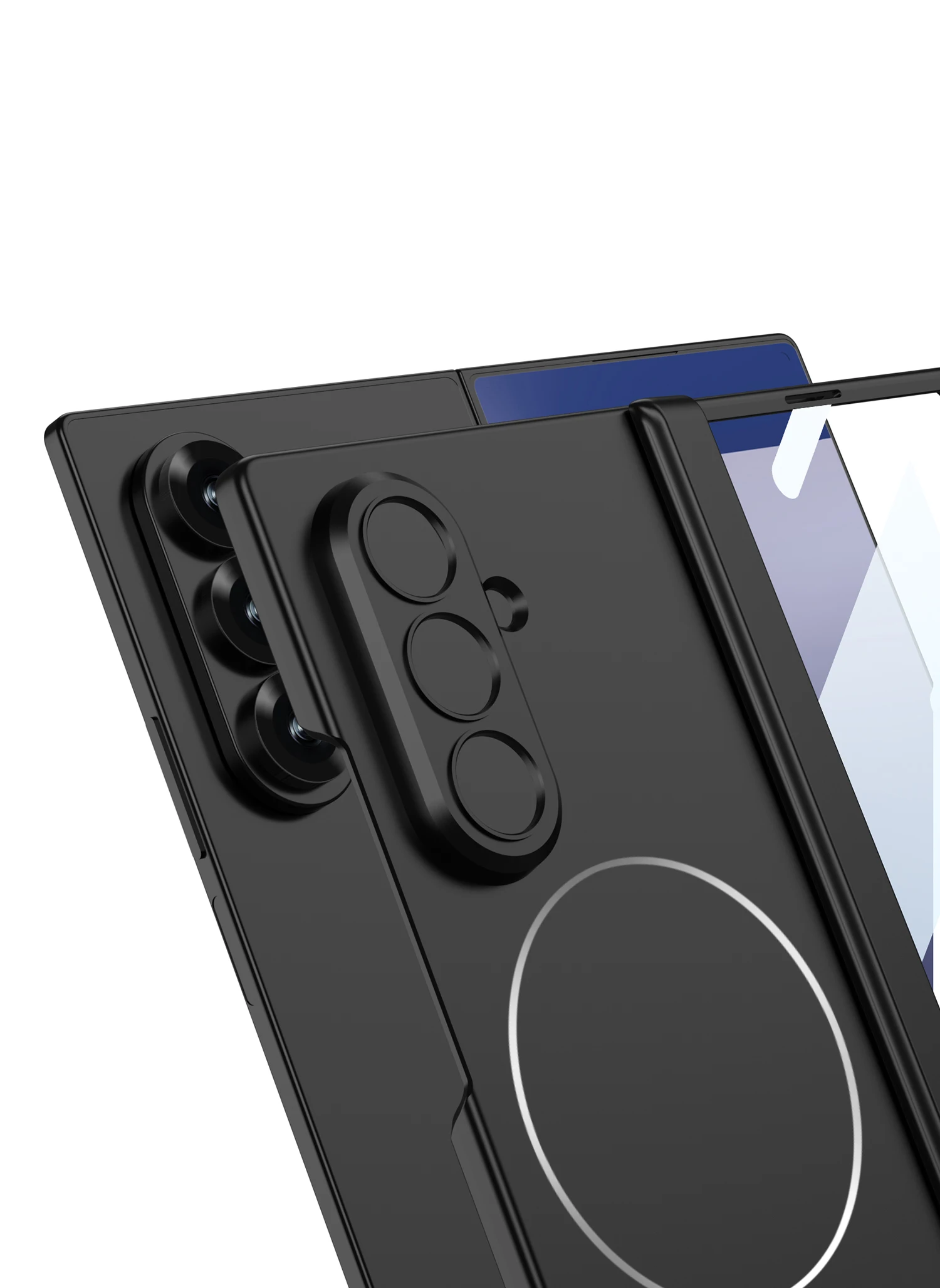 Magnetic Hinge All-included Case For Samsung Galaxy Z Fold 7 Screen Glass Wirele