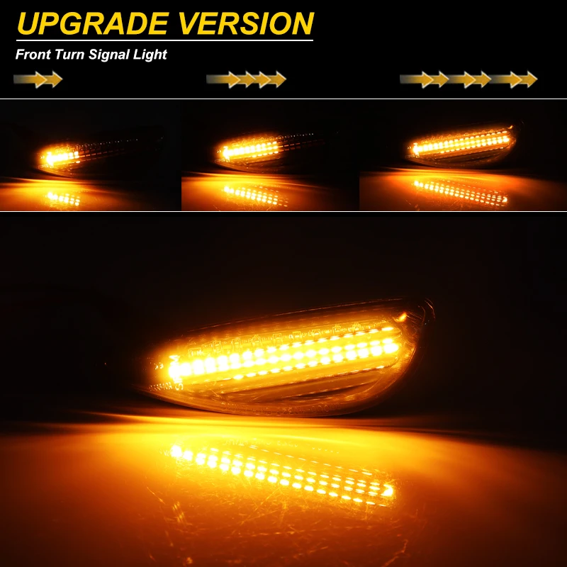 2PC Side Repeater Signal Lamp Sidemarker Assembly For Hyundai Solar Verna Accent