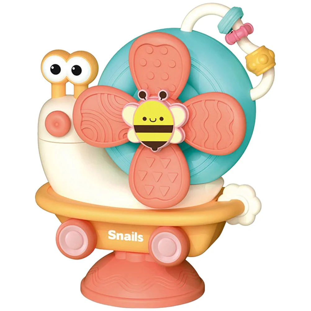 

Infant High Chair Toy With Suction Cup Baby Montessori Sensory Toy Bath Windmill Toy Snail Joyful Meal Table Shake Joyful Toys