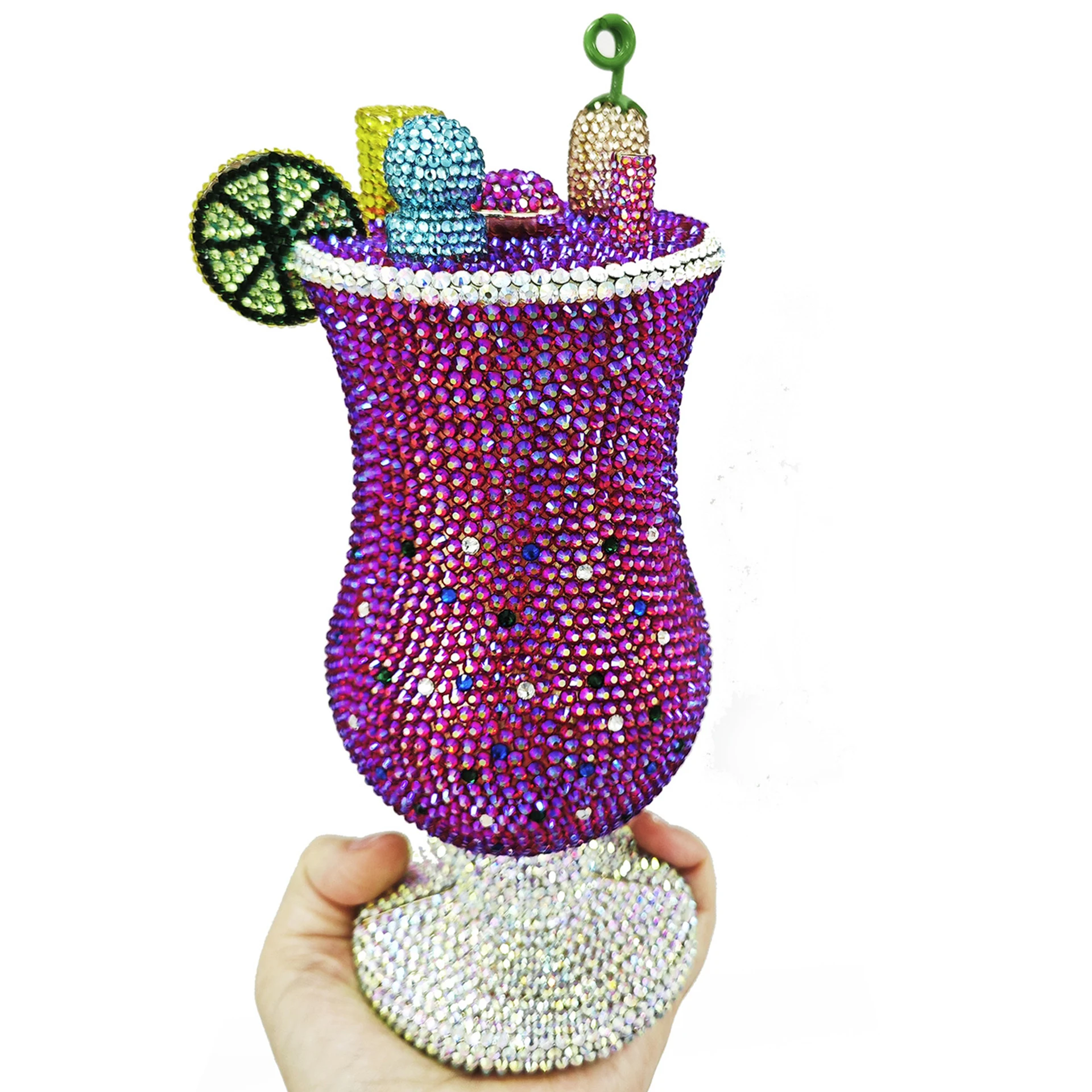 Fuchsia Matini Diamond Evening Clutches Bags Crystal Clutch Rhinestone  Women Clutches High-End Little Diamond Party Purse Bag - AliExpress