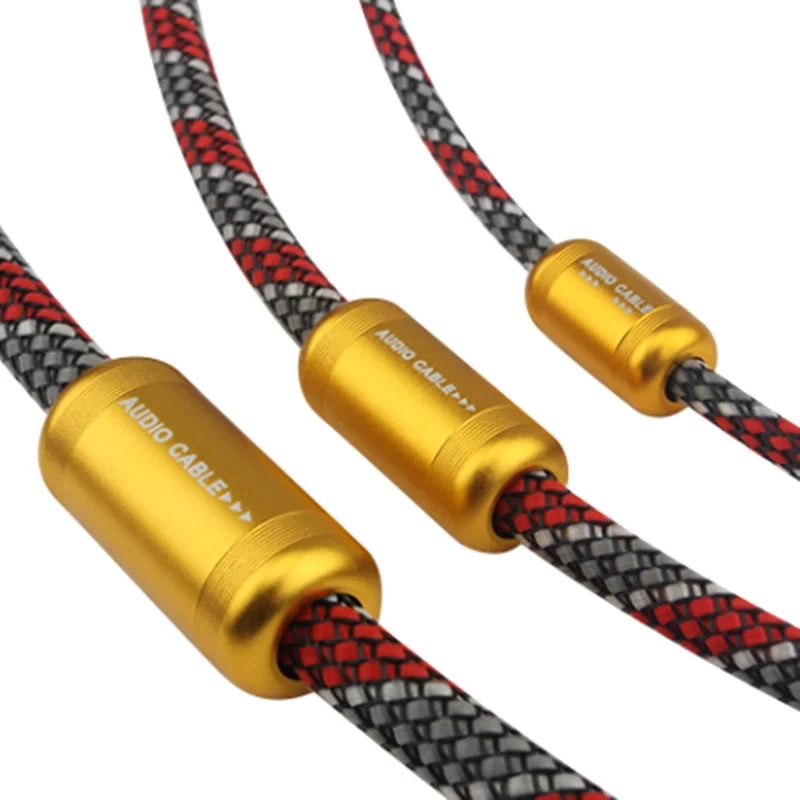 2Pcs ˷̴ ձ HiFi  ̺  Ŀ ̺  ǥ Anti-electronic Interference