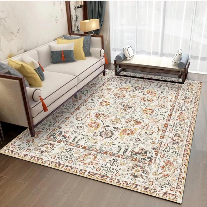 

Современная Минималистичная Нескользящая искусственная кожа для гостиной, декоративный ковер для дивана, журнального столика, дома и ресторана, высококачественный