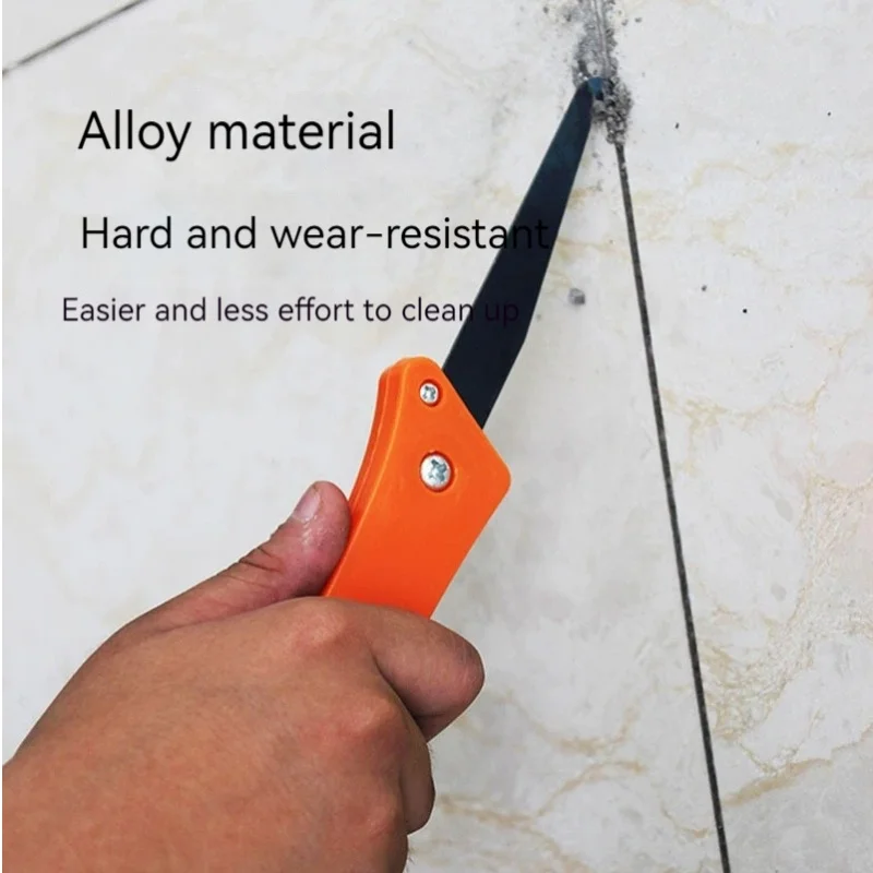 Tile Gap Cleaning Hook Knife Buckle Seam Clearing Construction Seam Beauty Tool Folding Sawtooth Beauty Seam Hook Knife