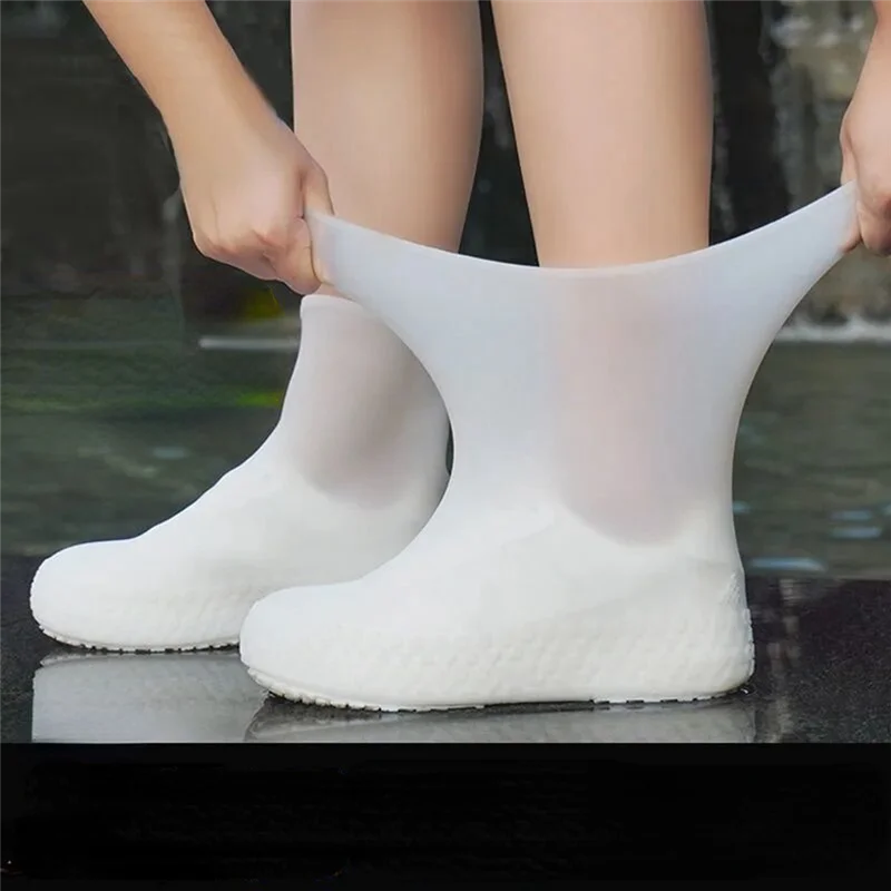 ELOS-Anti-Slip Latex Shoe Covers Reusable Non-Slip Waterproof Wear-Resistant Rainy Day Outdoor Boots Protective Covers