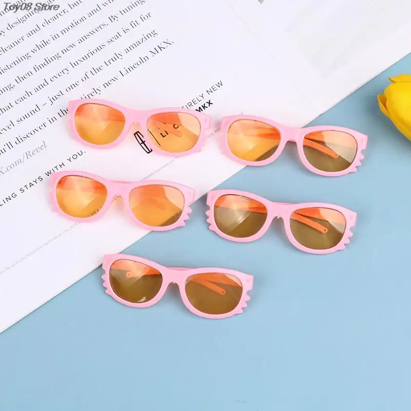 

5/10PCS 7.8cm Lovely Frame Miniature Doll Glasses For Clear Lens Eyeglasses Plush Doll Toy Eyewear Doll Accessories
