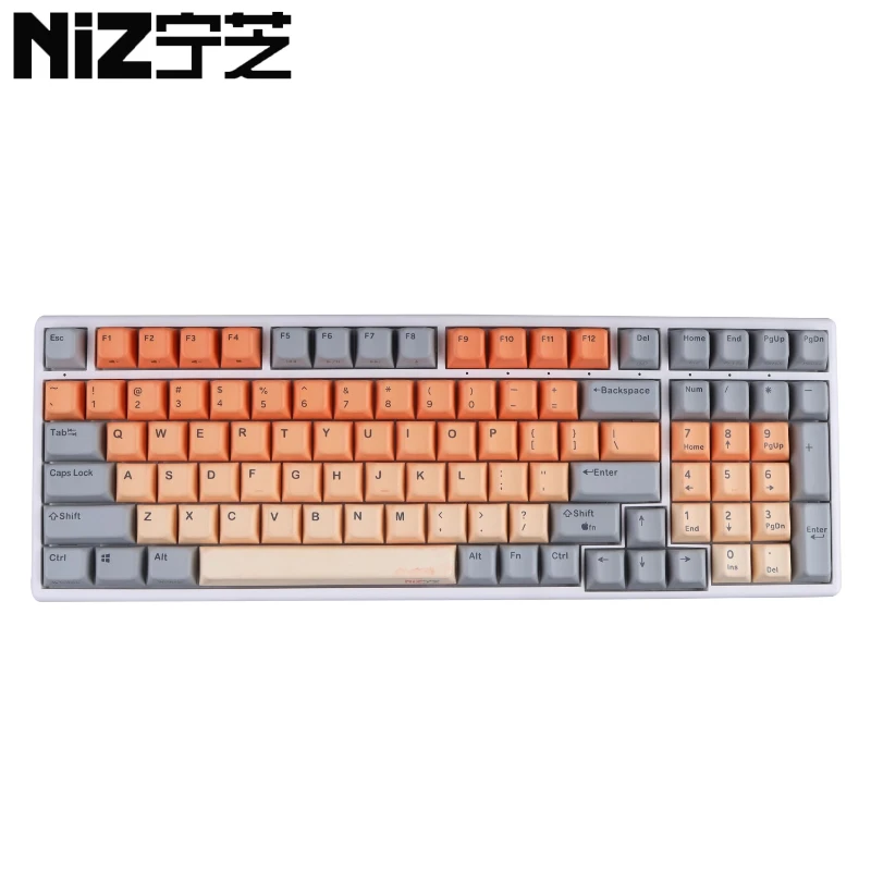 NIZ 정전용량 기계식 키보드 키캡 68 82 84 87 99 104 108PBT 소재 오리지널 키캡 세트 개성