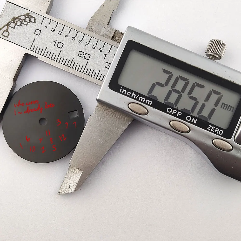 Who Cares 'I'm Already Late' Watch Dial - 28.5mm Unique Design