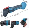 18V Renovator Battery Electric Multifunction Oscillating Multi-Tool Cordless Trimmer Saw Brushless Electric Saw Power Tool 5