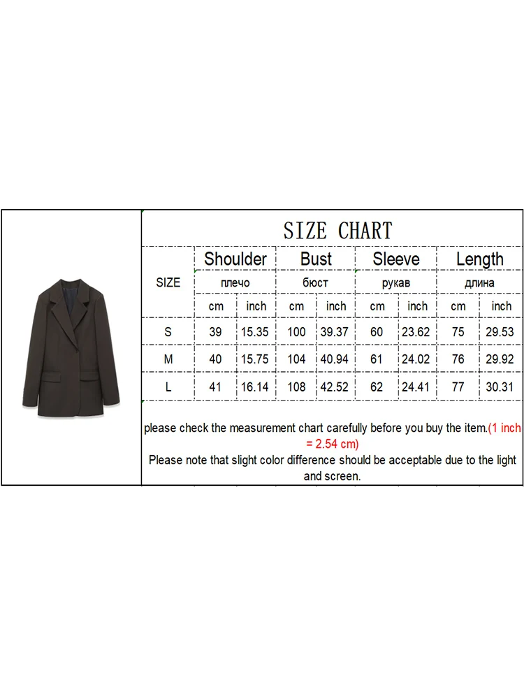 Women Elegant Suit Coat Fashion Slim Fit Pocket Blazer Office Ladies Chic Single Button Casual Solid Color Suit Spring New