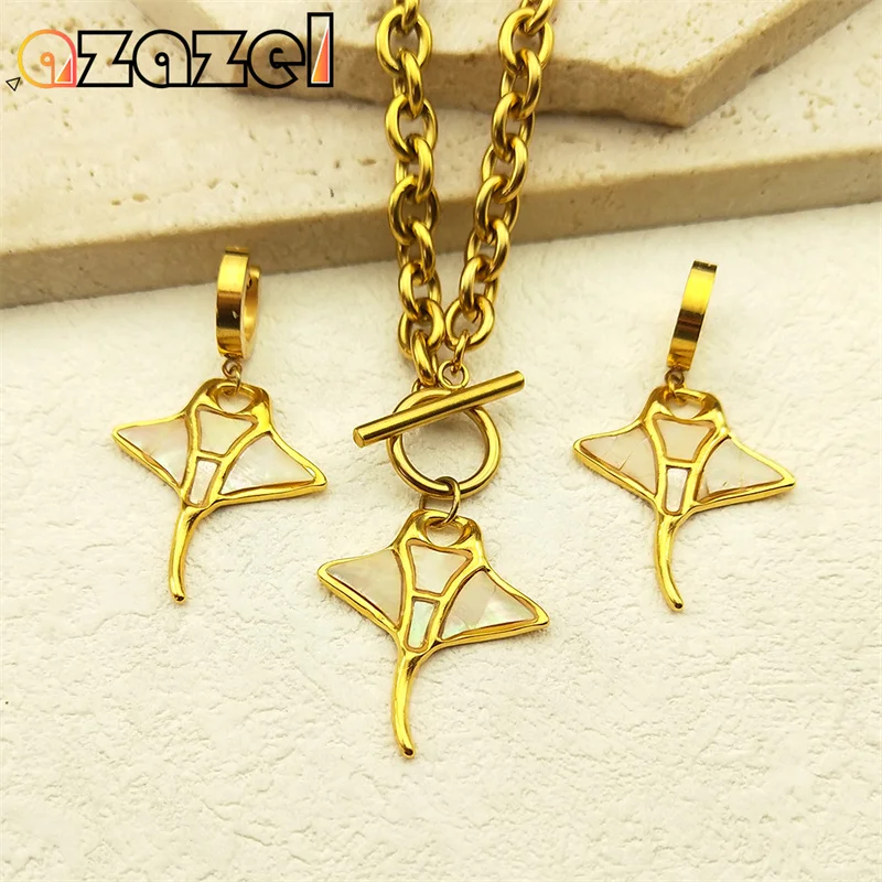 Комплект из колье и серёг, из нержавеющей стали Комплект из колье и серёг, из нержавеющей стали