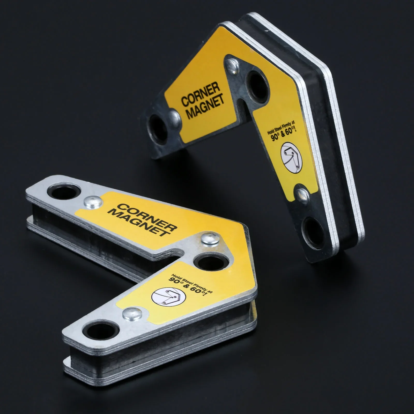 2Pcs Strong Welding Corner Magnet Holder Industrial Internal & External Right Angle Fixator 60 90 Angle Neodymium Magnetic Clamp