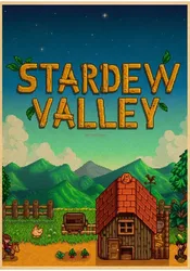 Stardew Valley Inspired Night Market & Flower Dance Canvas Wall Art - 50x70cm no frame (5)