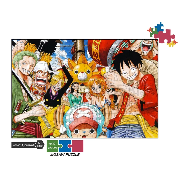 Puzzle 1000 Pieces One Piece Anime  1000 Piece Jigsaw Puzzle Anime - Piece  Cartoon - Aliexpress