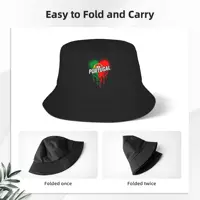Chapeau Bob d'été avec drapeau du Portugal pour hommes et femmes, casquette de pêcheur, chapeau de pêcheur pour l'extérieur 3