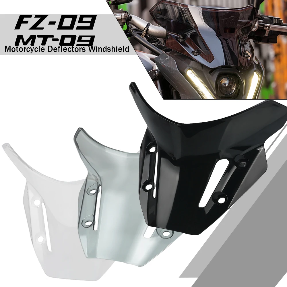 

Windshield MT09 FZ09 MT 09 2023 2022 2021 Motorcycles Wind Deflector Wind Screen For YAMAHA MT-09 FZ-09 Motorcycle Accessories