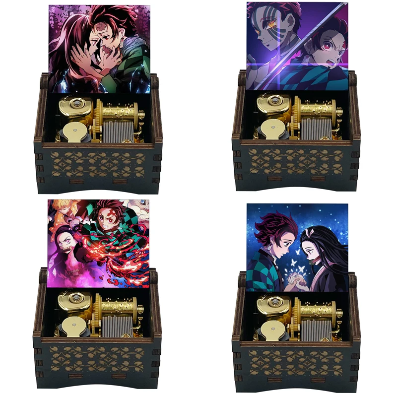 Cor impressa Anime Music Box, Kamado Tanjiro No Uta, Musical 18 Mecânica,  Natal, presente de aniversário para irmãs e amigos - AliExpress