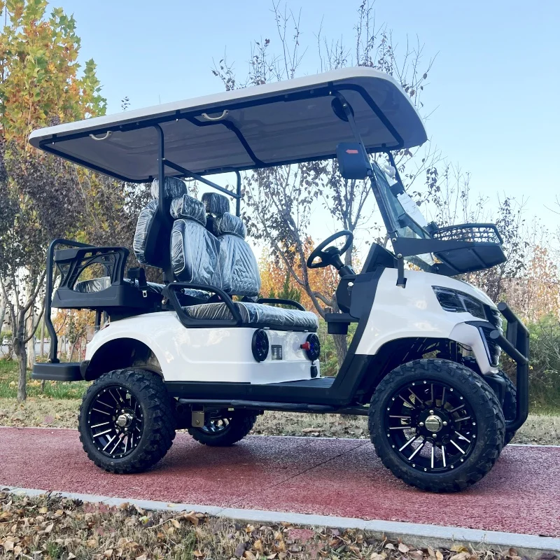 Club Golf Carts 2/4/6/8 seater Street Legal Golf Cart 72V Lithium Comfortable 4 Seats Electric Car Vehicle