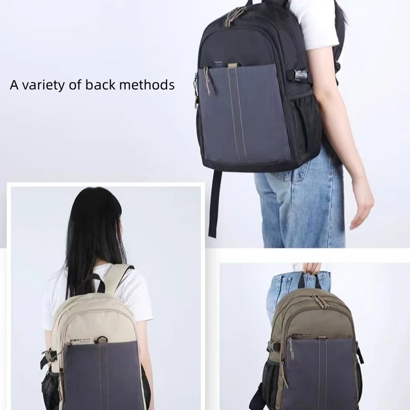 Backpack Waterproof Polyester Computer Bag Portable Travel Bag