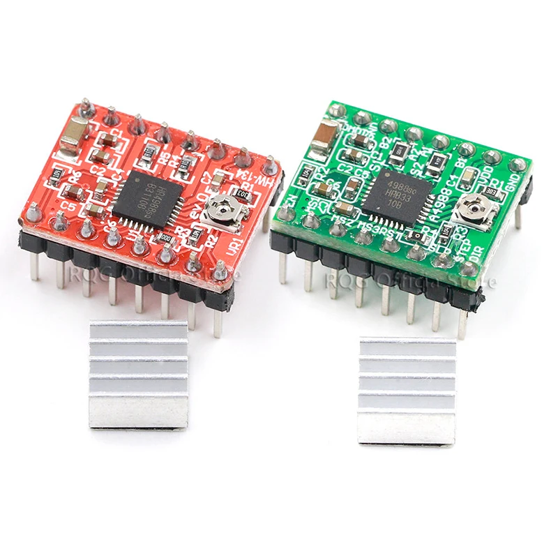 Description Picture 3 of itemCNC 3D Printer Parts Accessory Reprap pololu A4988 Stepper Motor Driver Module with Heatsink for ramps 1.4 for arduino