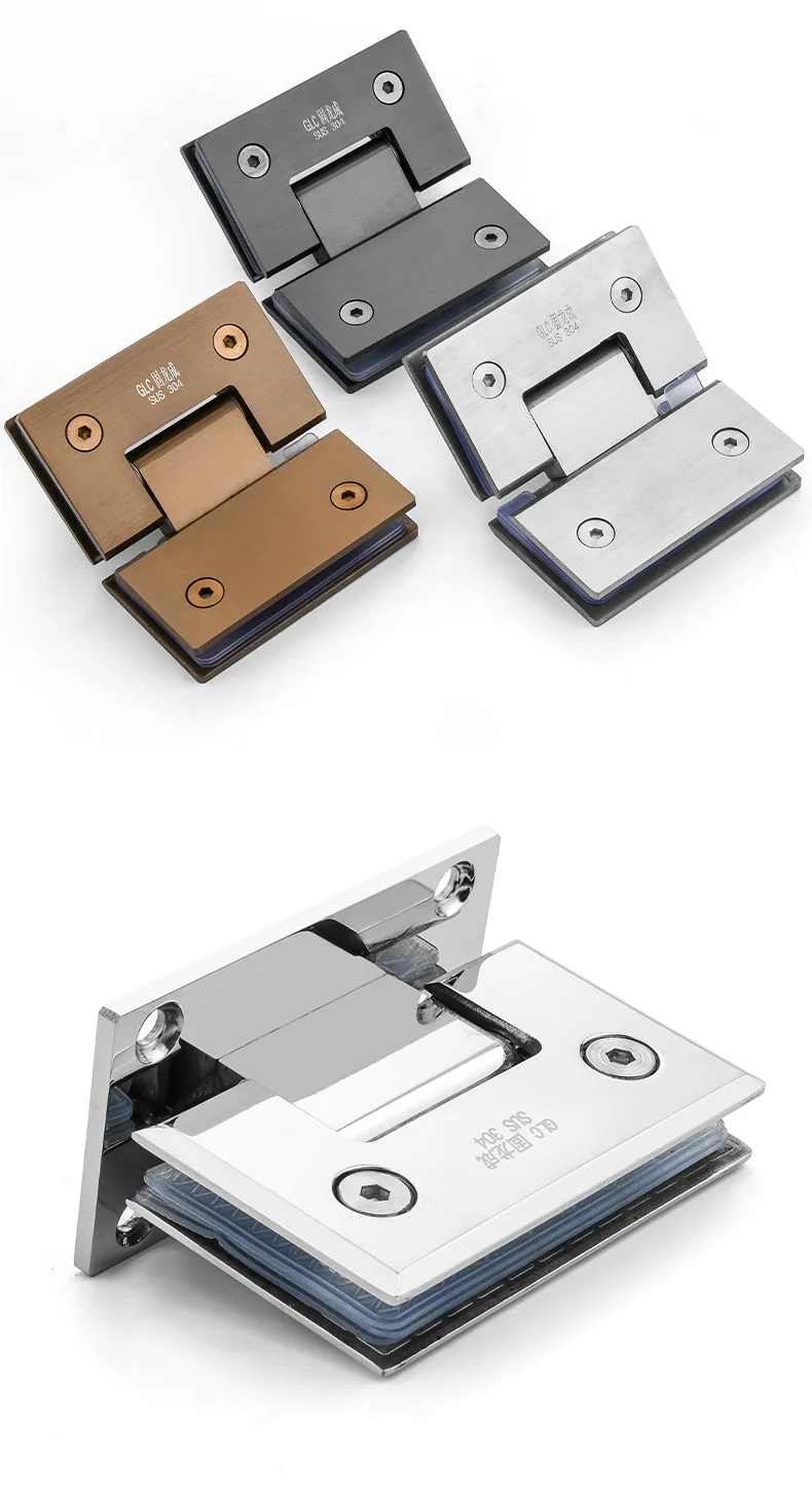 Two-way Clip, chuveiro quarto acessórios, Solid Door Clip, 90-180 graus