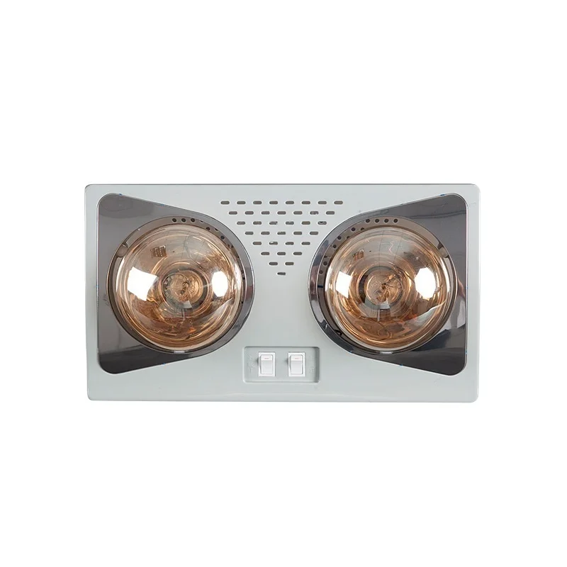Twolight integrated wallmounted heating lamp multifunctional bathroom lamp